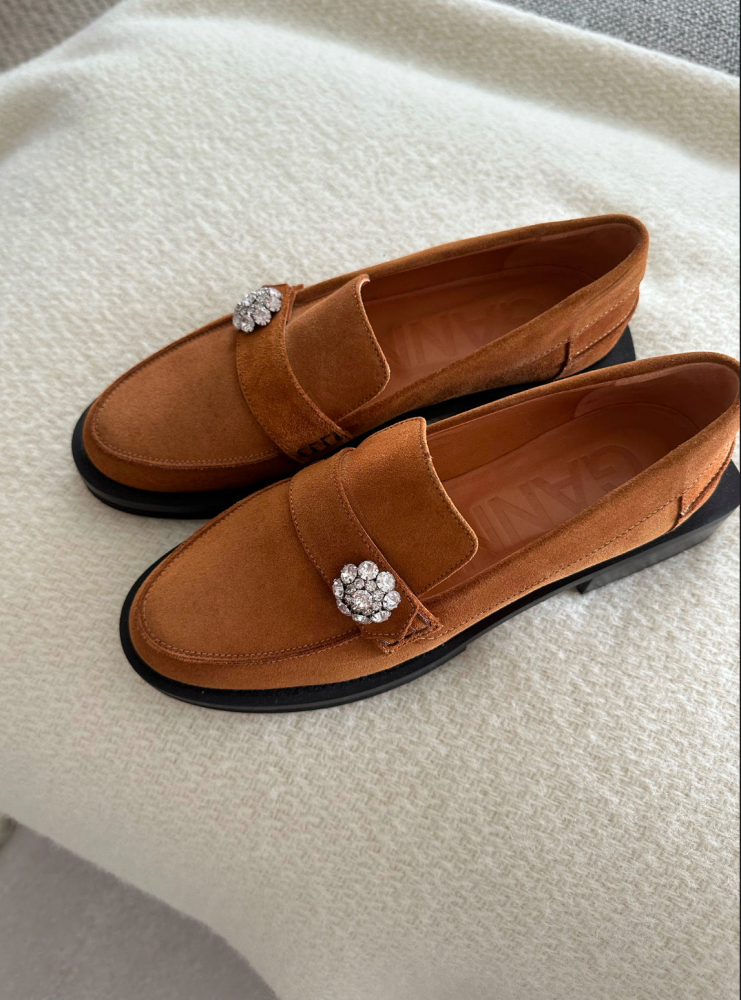 Ganni Suede Loafers Size 37