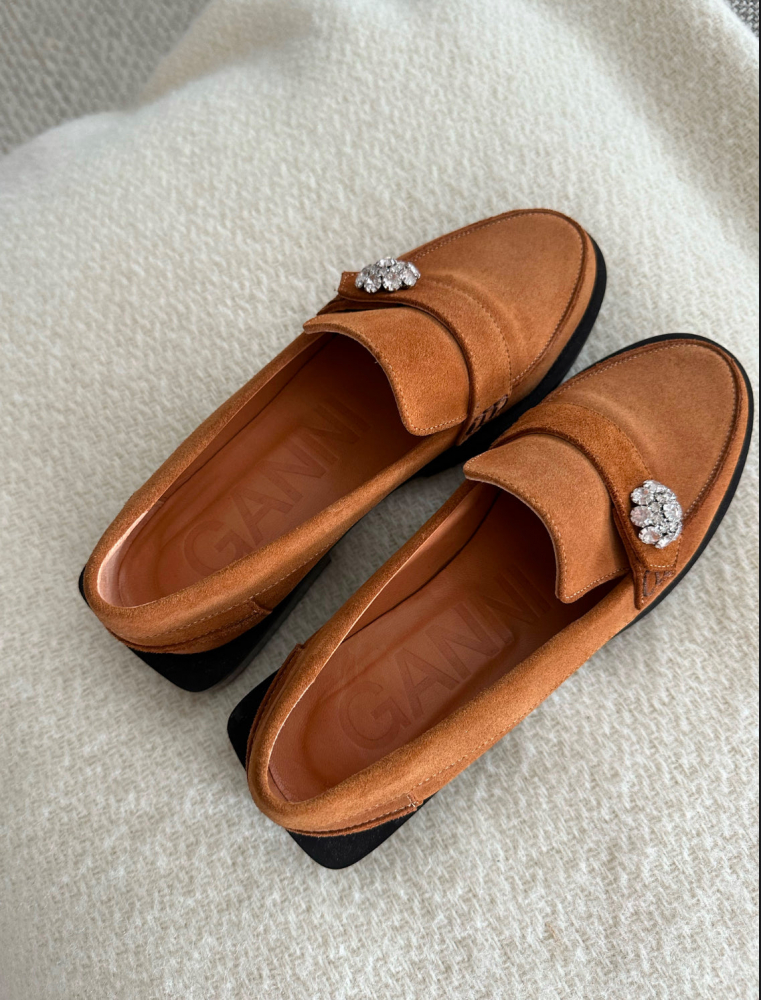 Ganni Suede Loafers Size 37