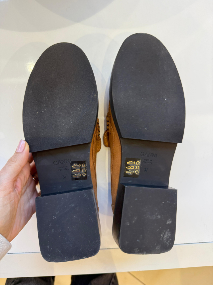 Ganni Suede Loafers Size 37