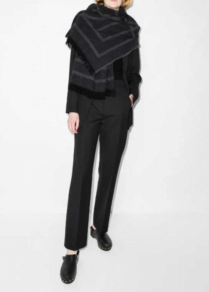 Toteme LARGE MONOGRAM SCARF