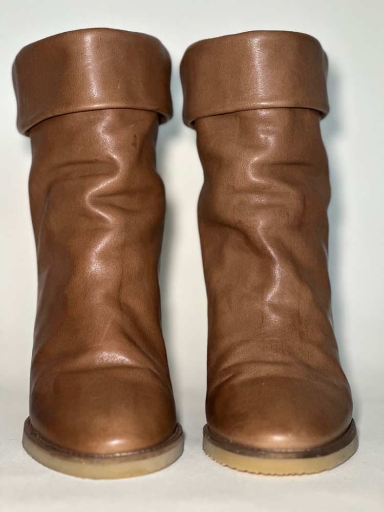 Isabel Marant BOTTINES EN CUIR À TALON COMPENSÉ TOTAM 80