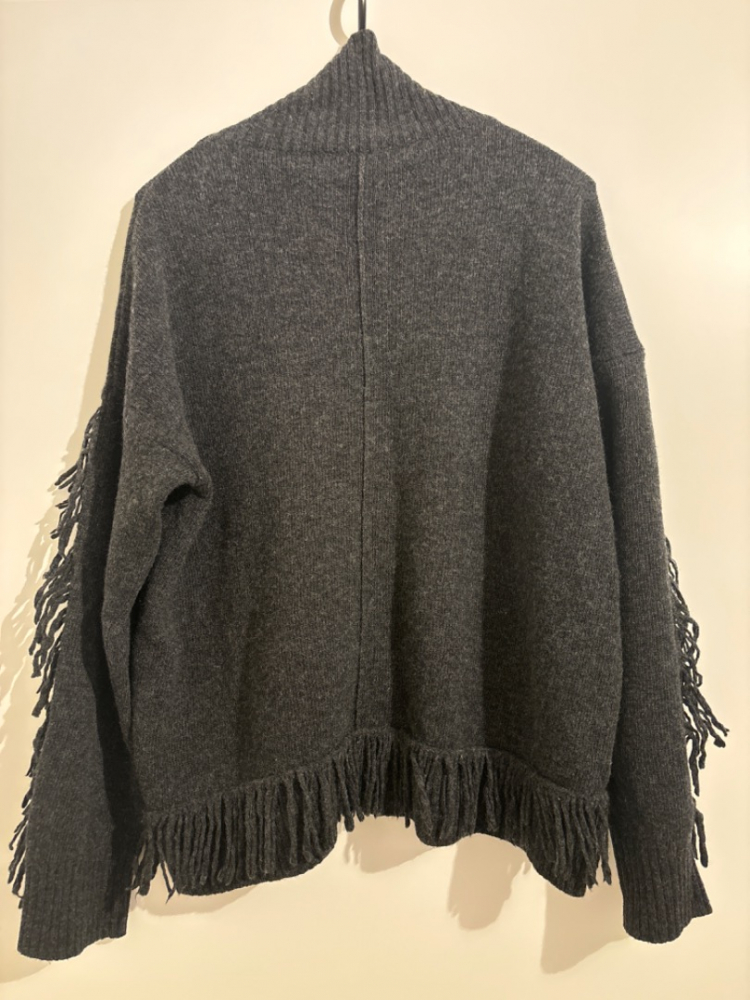 Weekend Max Mara Pull col en laine à franges