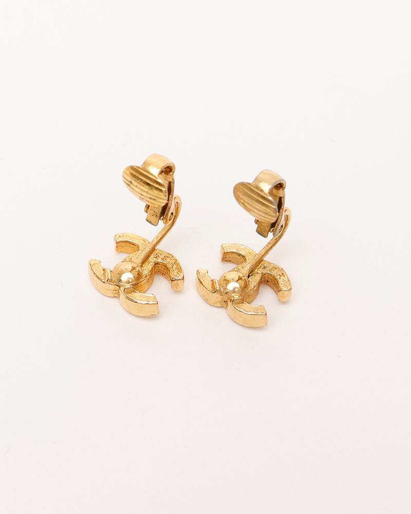 Chanel Coco Mark Hook Earrings
