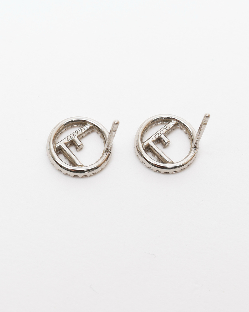 Fendi FF Rhinestone Earrings