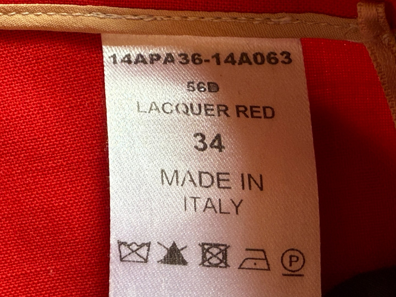 Chloé Pantalon droit rouge