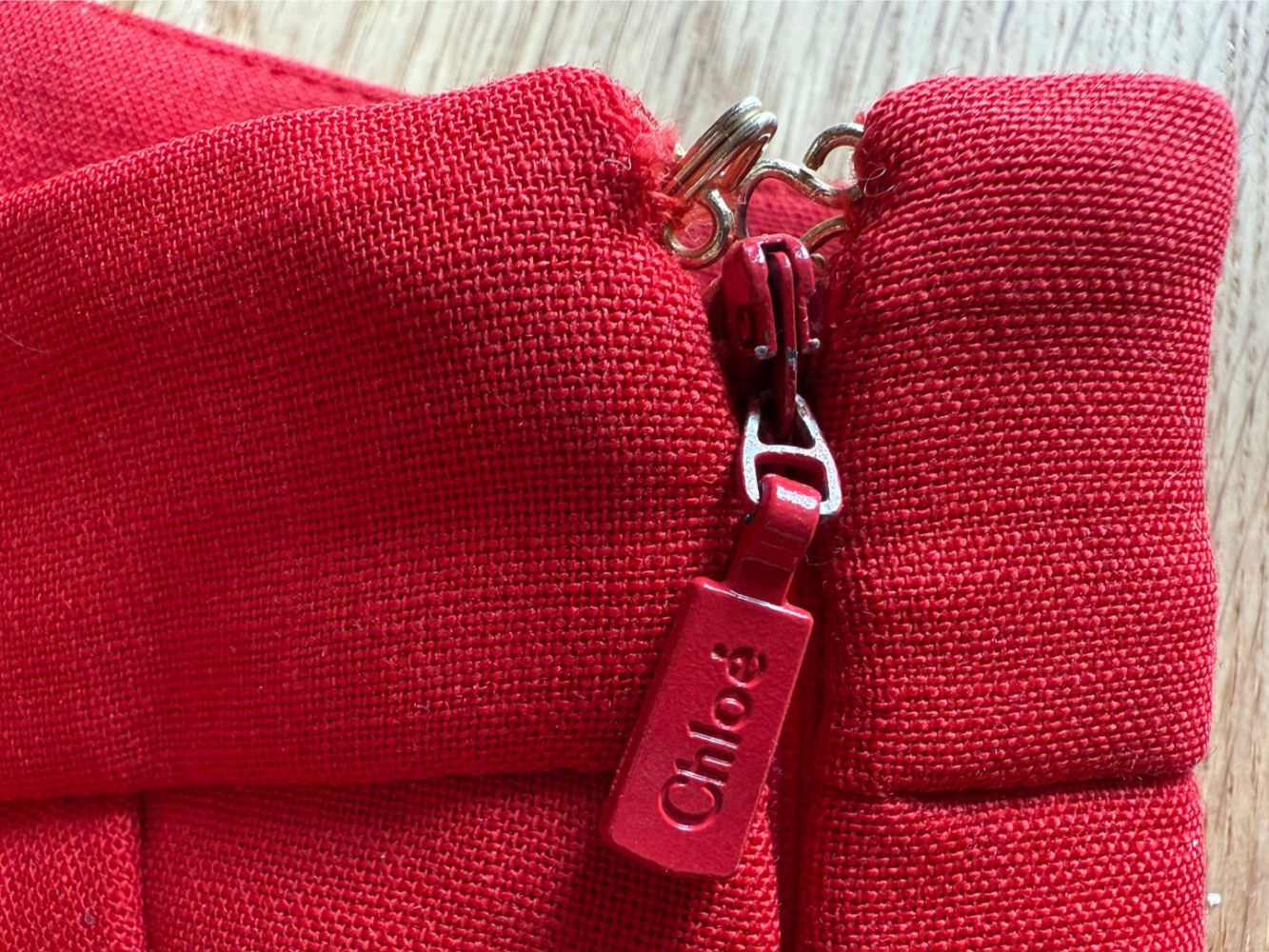 Chloé Pantalon droit rouge