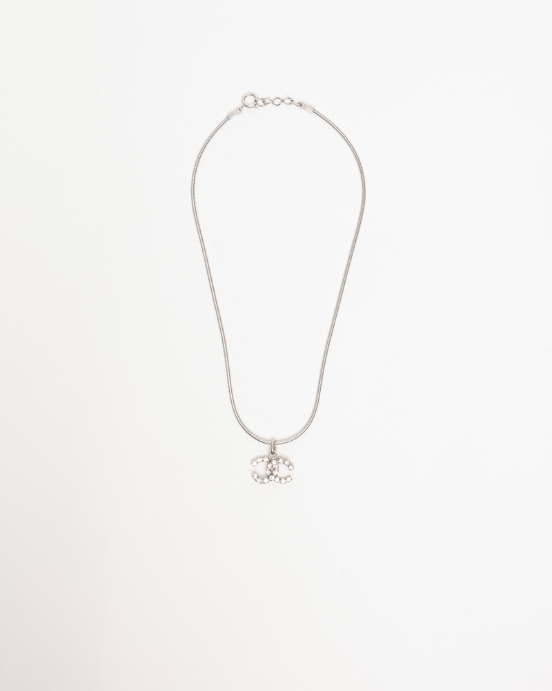 Chanel Coco Mark Rhinestone Necklace