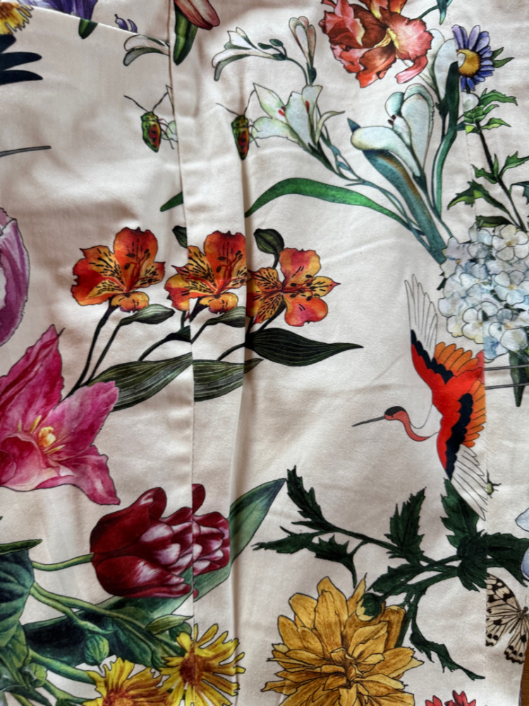 Cambio River flower bird pants 38