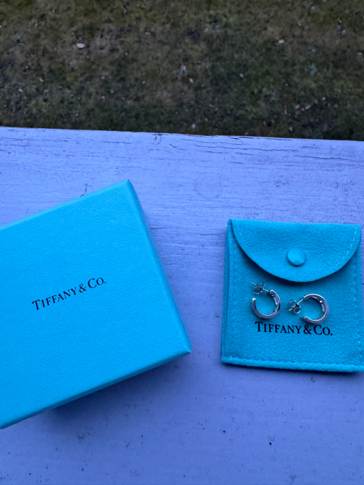 Tiffany & Co ATLAS silver mini hoop earrings