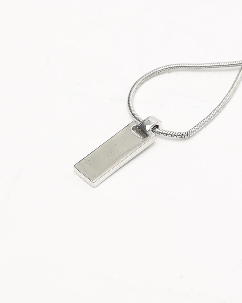 Christian Dior Logo Plate Necklace