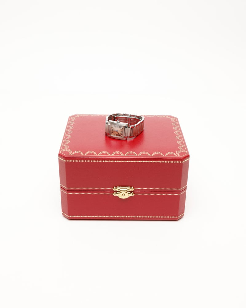 Cartier Tank Francaise 20mm Ref 2384 Mother-of-Pearl Dial Watch