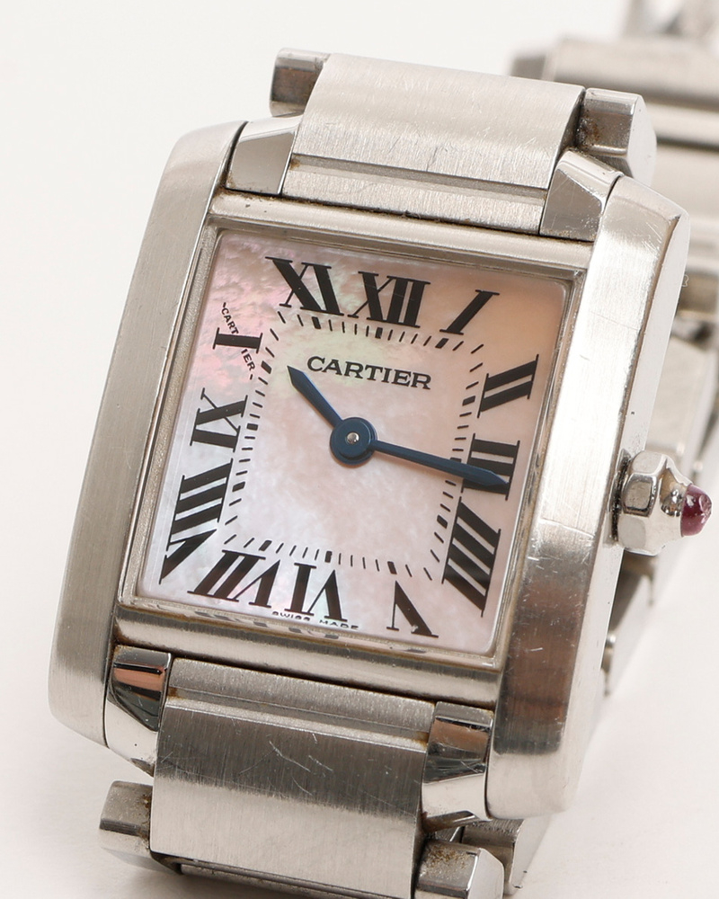 Cartier Tank Francaise 20mm Ref 2384 Mother-of-Pearl Dial Watch
