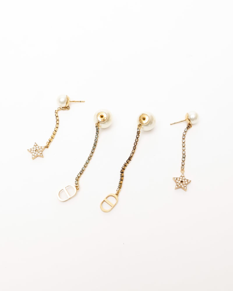 Christian Dior Tribales Rhinestone Earrings