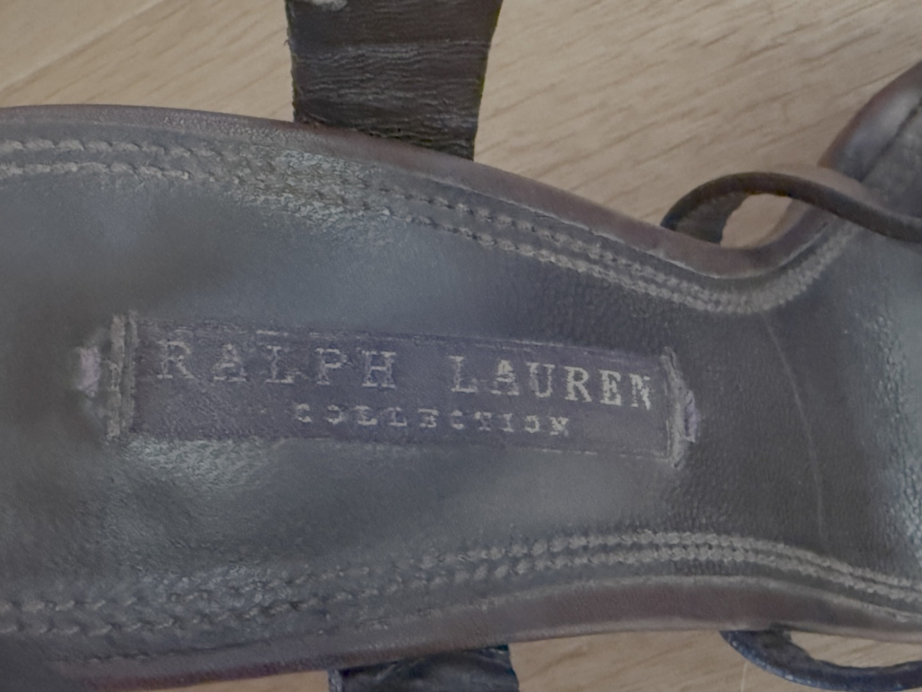 Ralph Lauren Collection Brown strappy sandals!