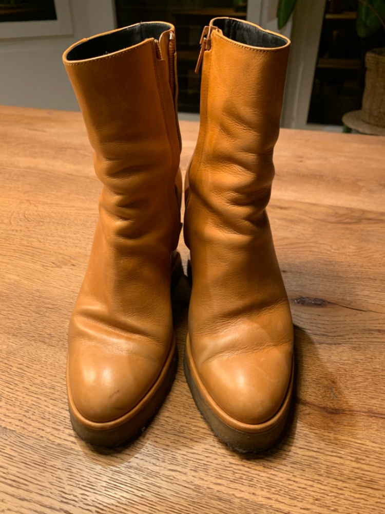 Celine Feline leather wedges