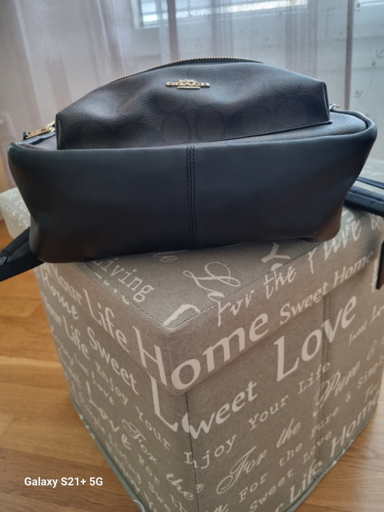 Coach PVC,Leather Backpack Brown