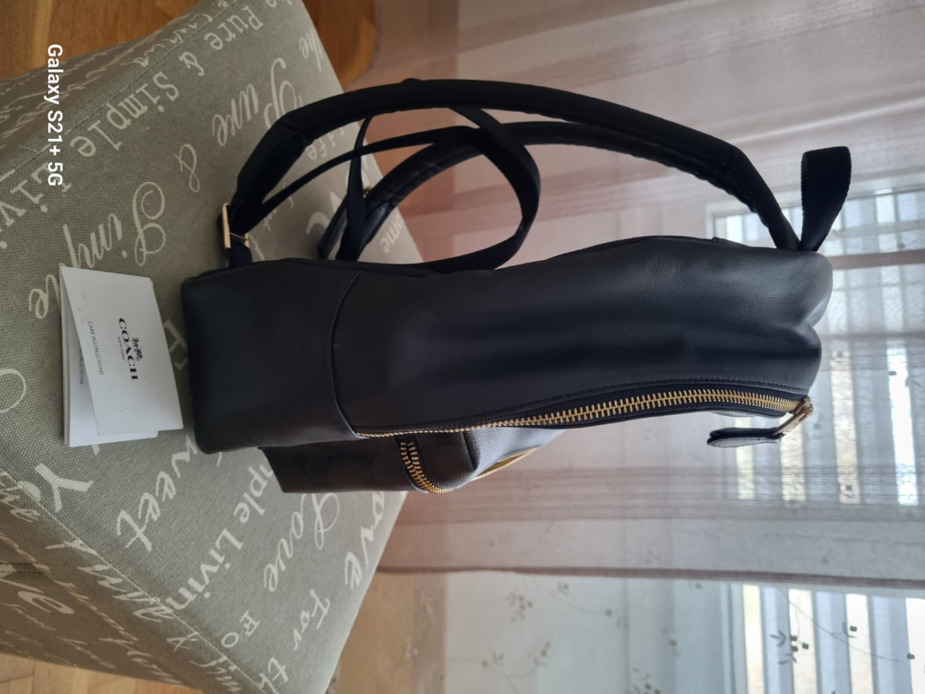 Coach PVC,Leather Backpack Brown