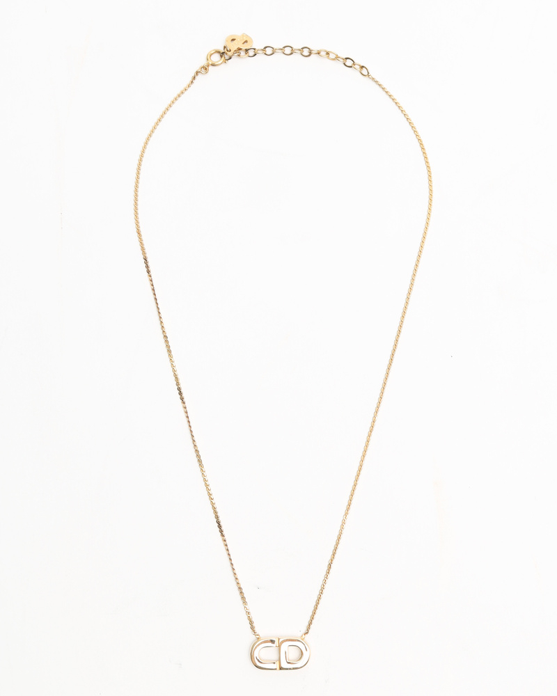 Christian Dior CD Logo Necklace