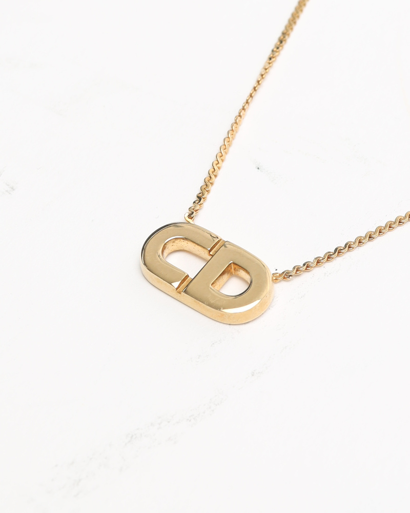 Christian Dior CD Logo Necklace