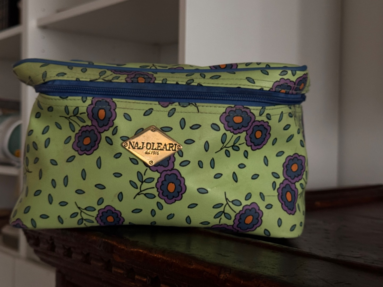 Najoleari Trousse de voyage florale avec miroir