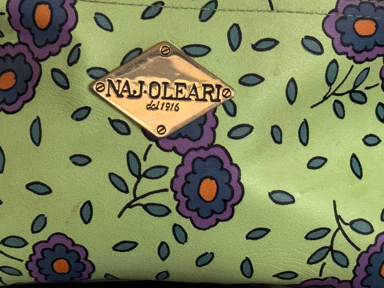 Najoleari Trousse de voyage florale avec miroir