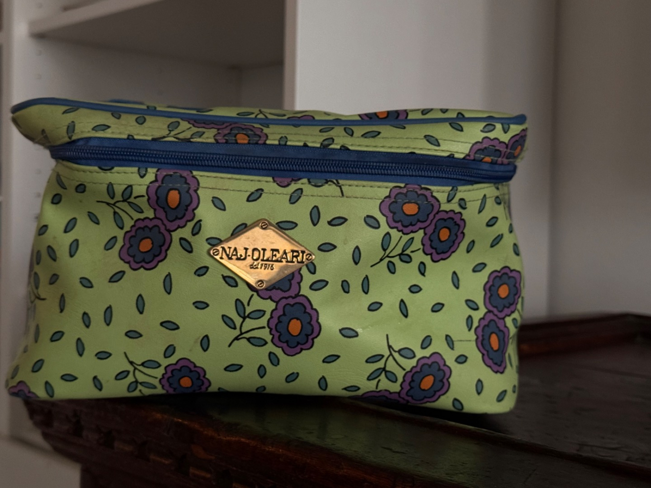 Najoleari Trousse de voyage florale avec miroir