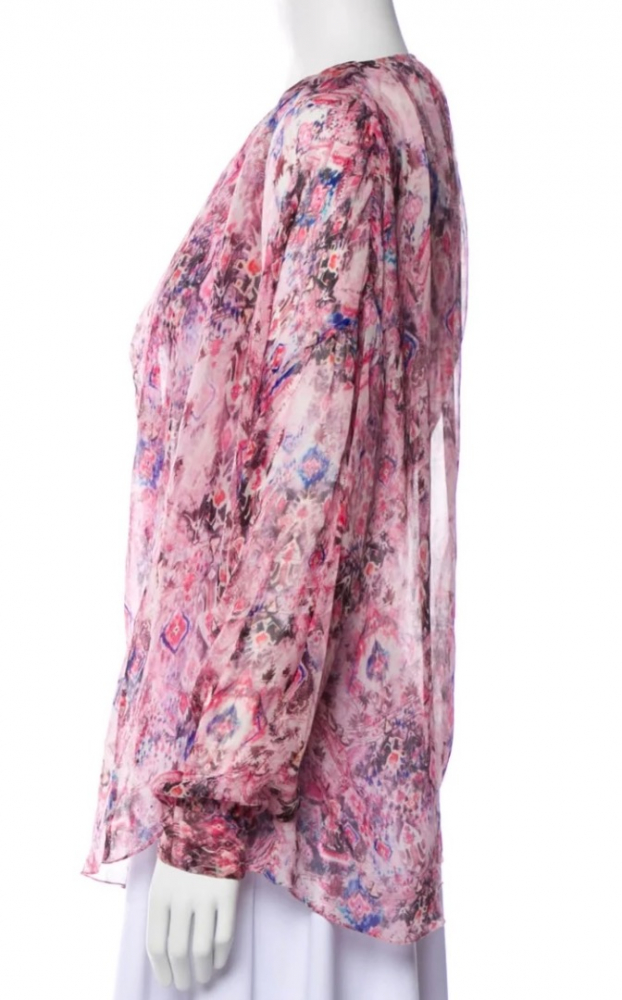 Iro Chemisier en soie imprimé floral Margot