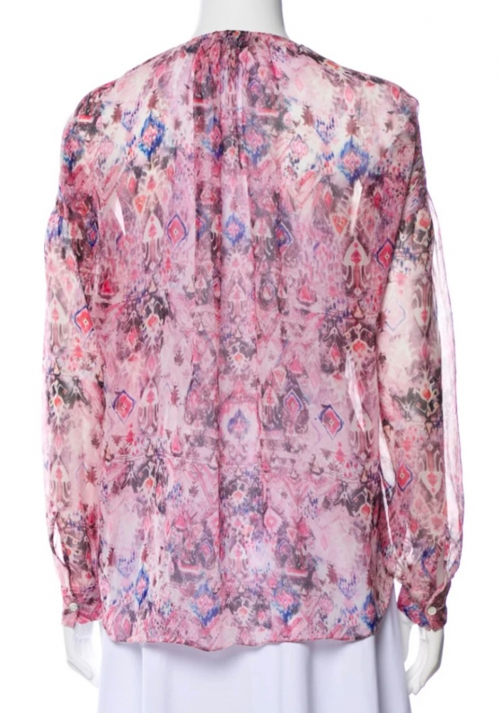 Iro Chemisier en soie imprimé floral Margot