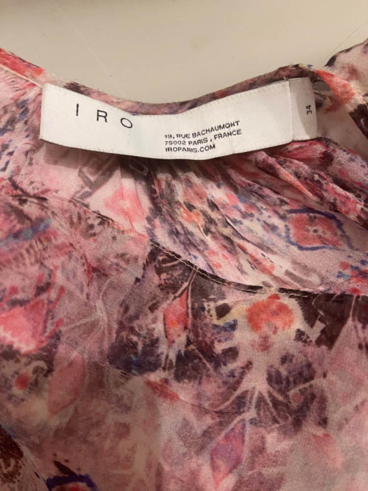 Iro Chemisier en soie imprimé floral Margot