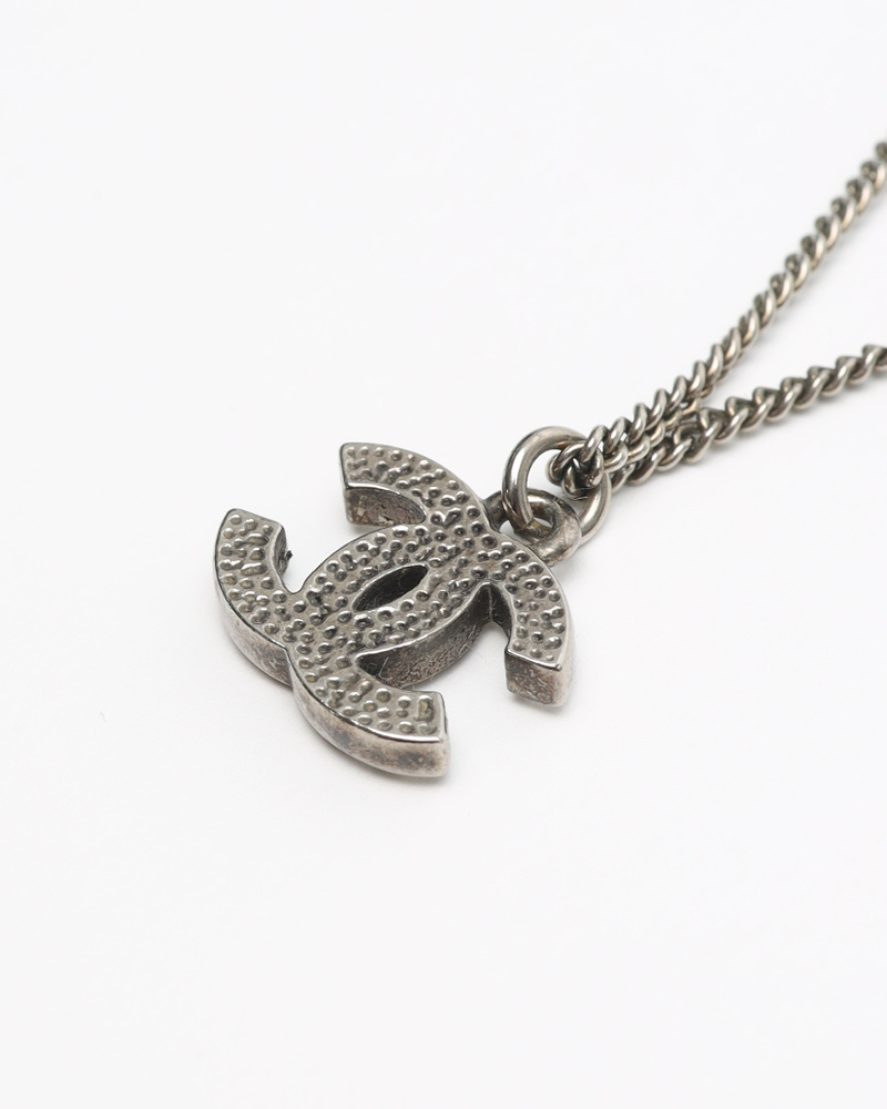 Chanel Coco mark Rhinestone Necklace