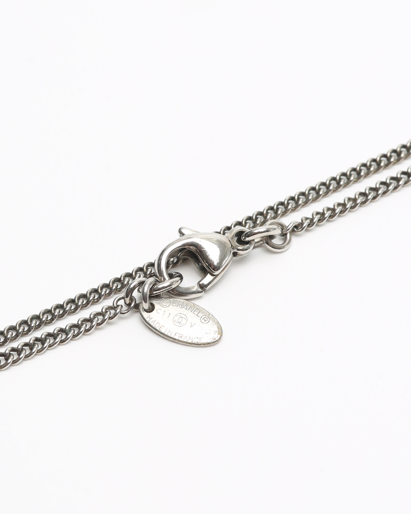 Chanel Coco mark Rhinestone Necklace