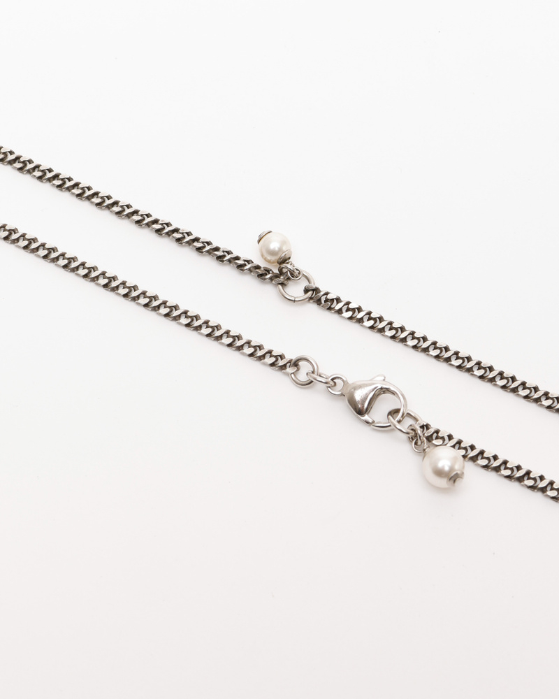 Chanel Coco Mark Rhinestone and Pearl Necklace