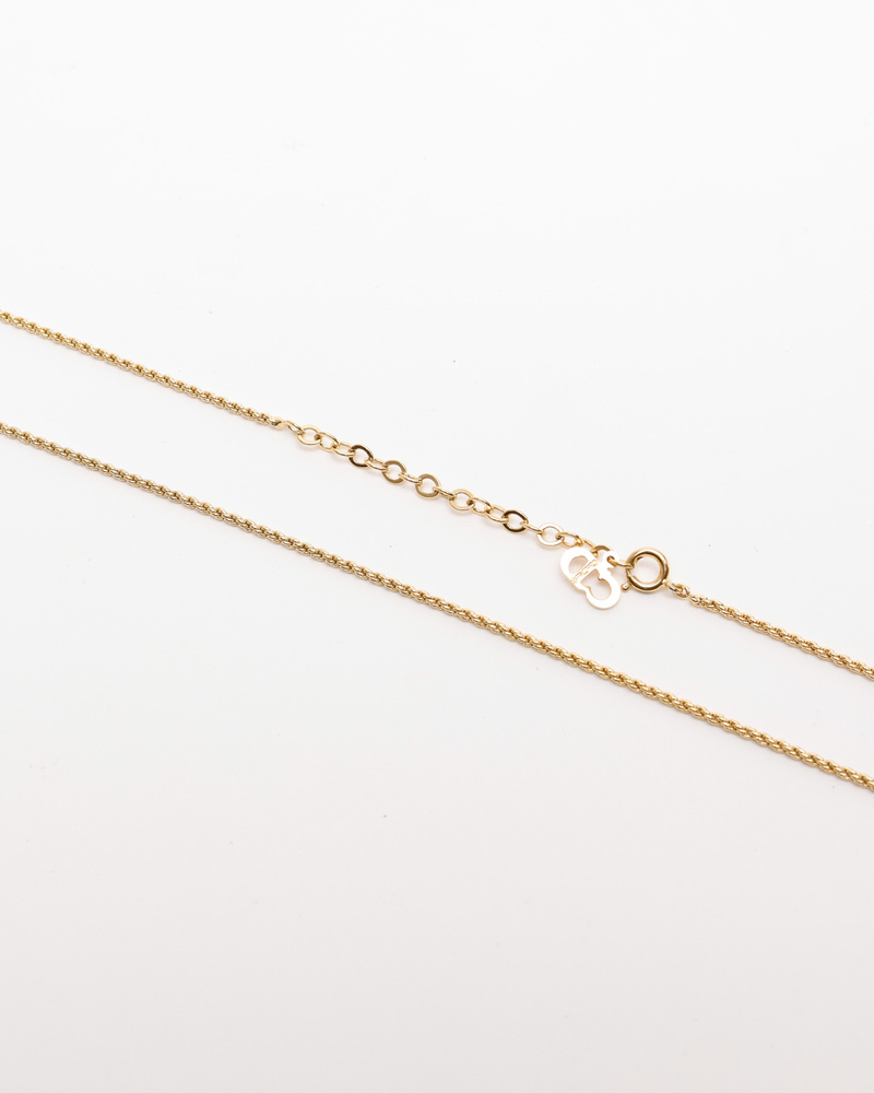 Christian Dior CD Twisted Logo Necklace