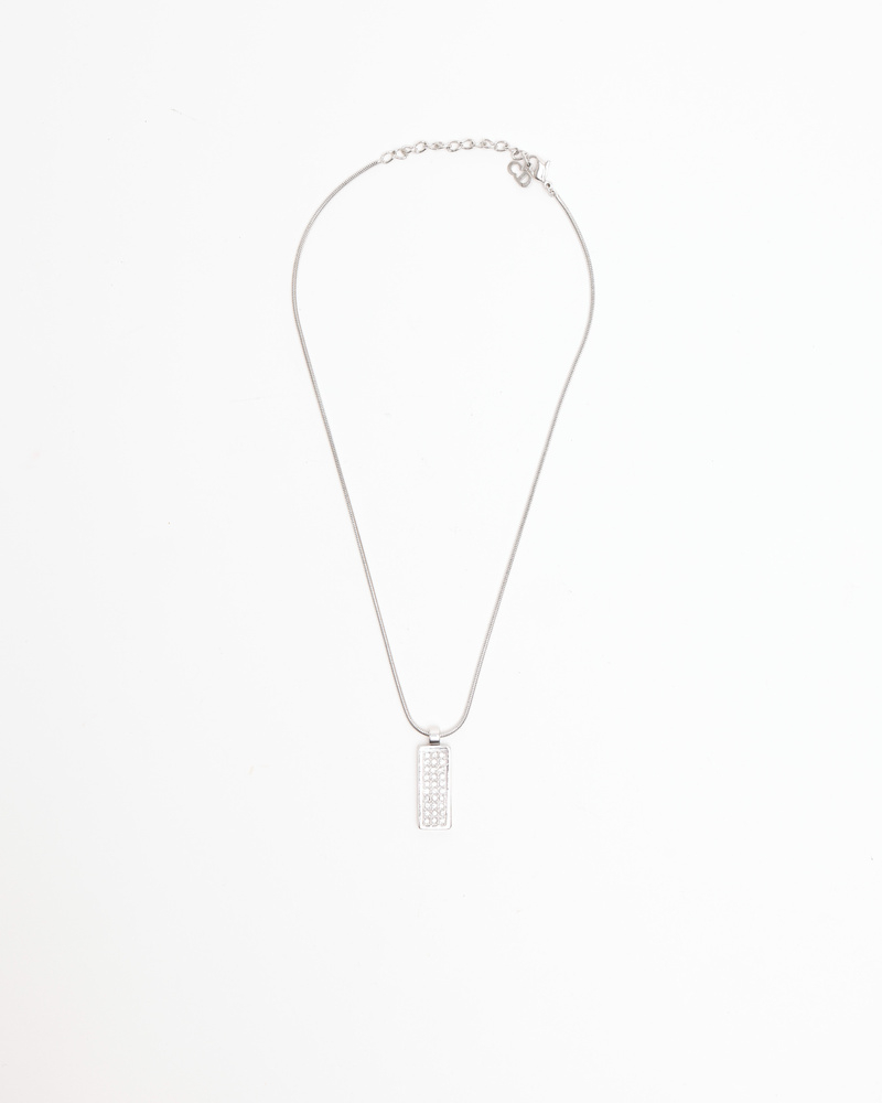 Christian Dior Rhinestone Plate Necklace
