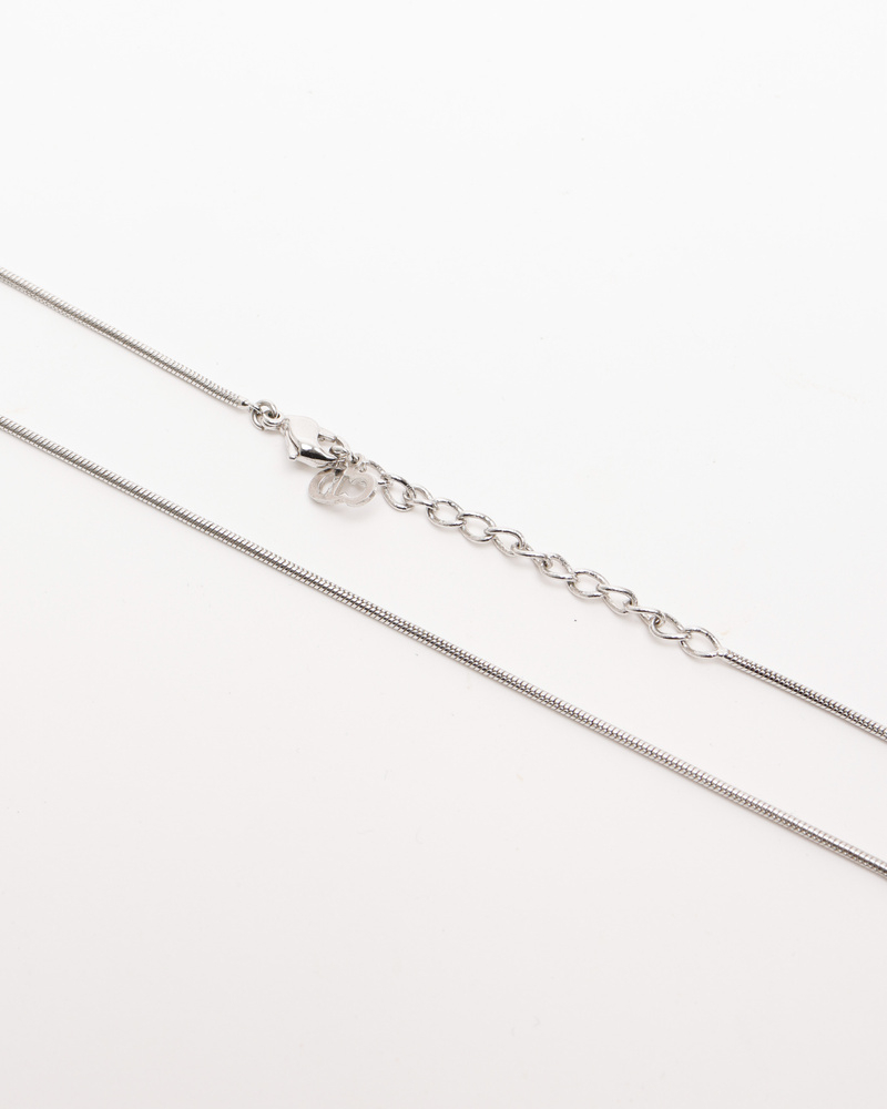 Christian Dior Rhinestone Plate Necklace