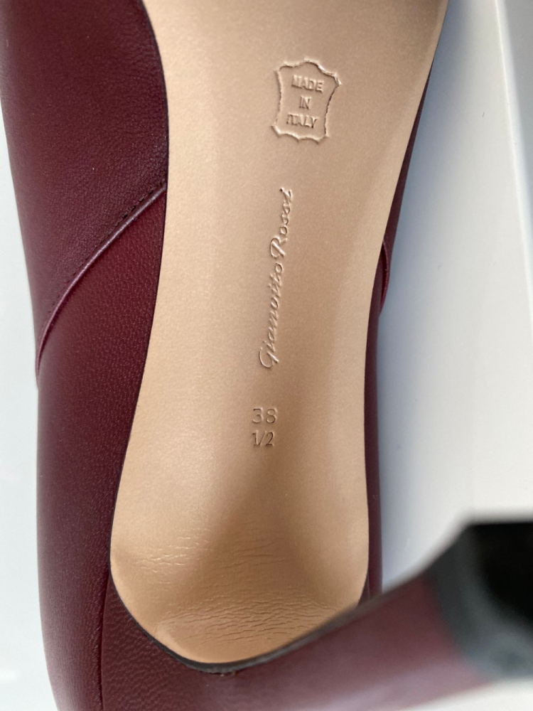 Gianvito Rossi Bottines en nappa bourgogne