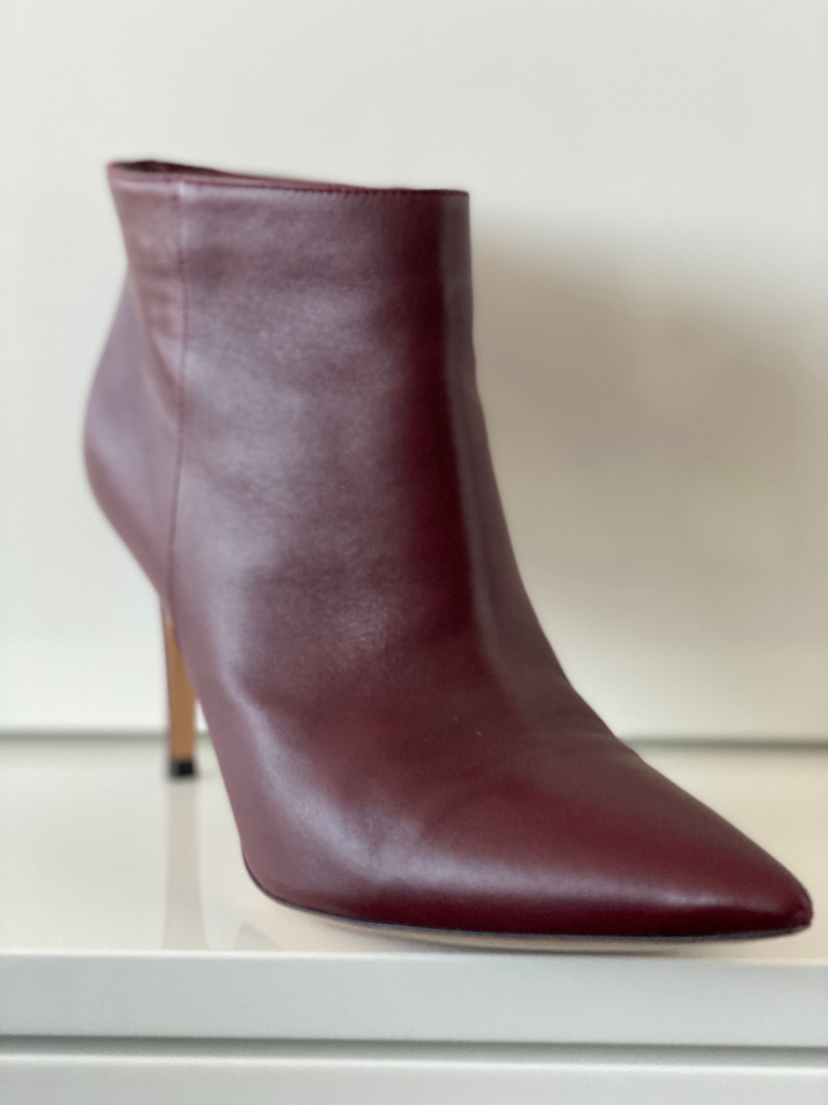Gianvito Rossi Bottines en nappa bourgogne