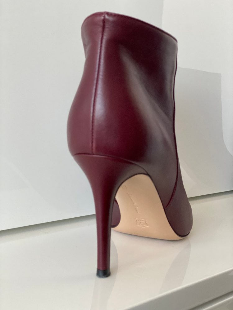 Gianvito Rossi Bottines en nappa bourgogne