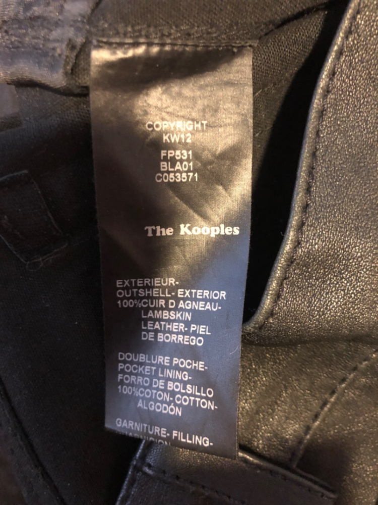 The Kooples 100% leather pants