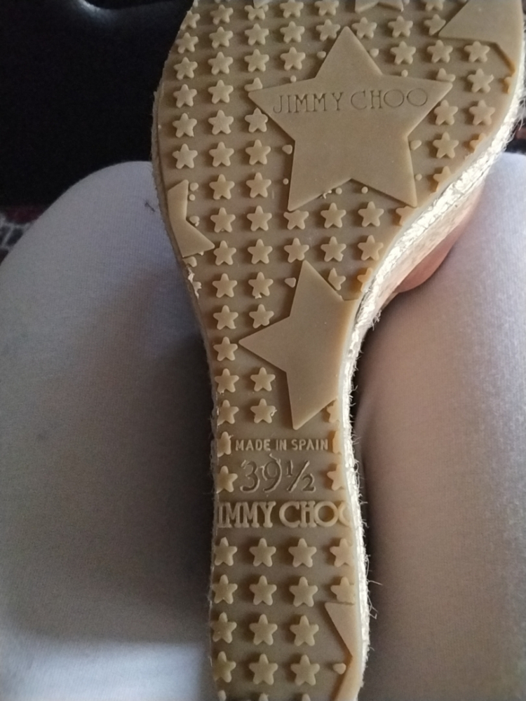 Jimmy Choo Wedges en liège et en cuir