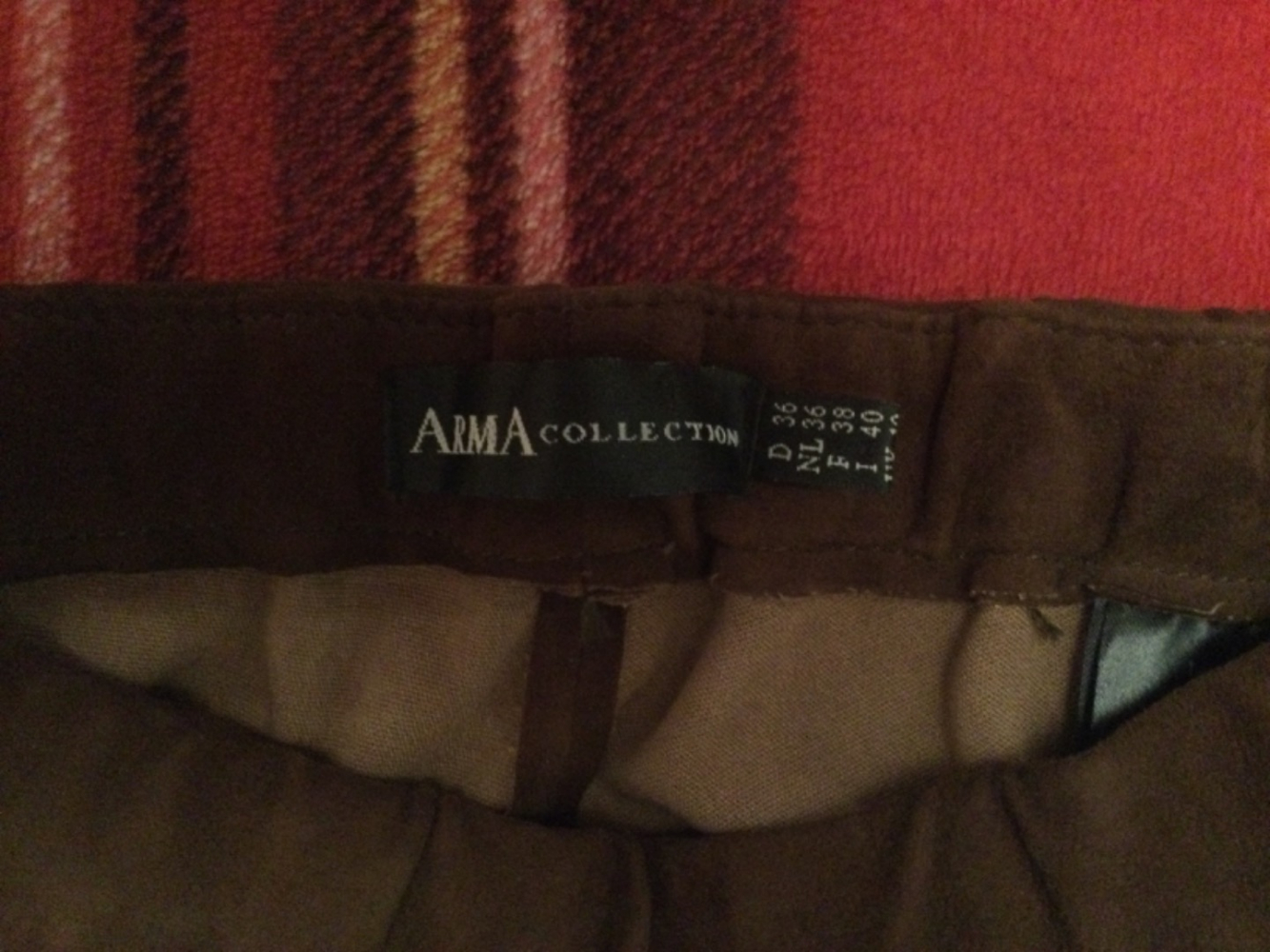 Armani Collezioni Suede pants