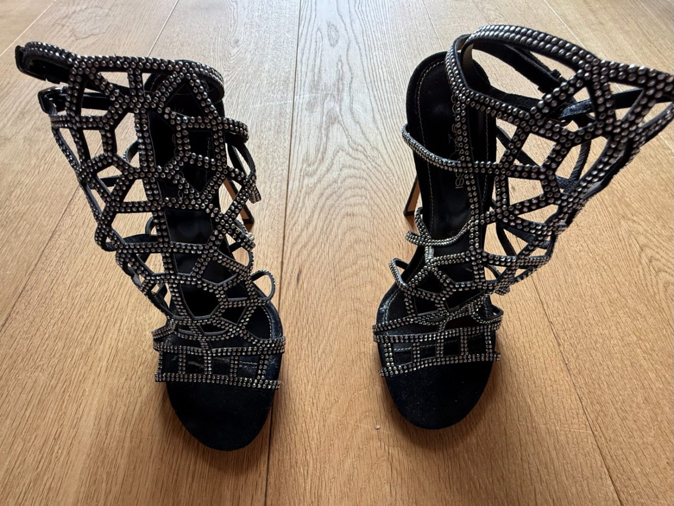 Sergio Rossi Spectacular, sparkling Puzzle heels