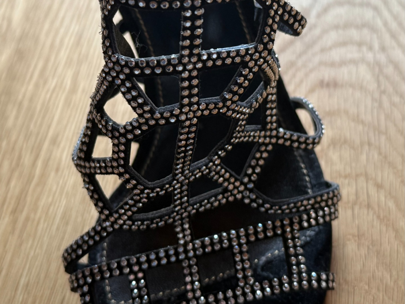 Sergio Rossi Spectacular, sparkling Puzzle heels