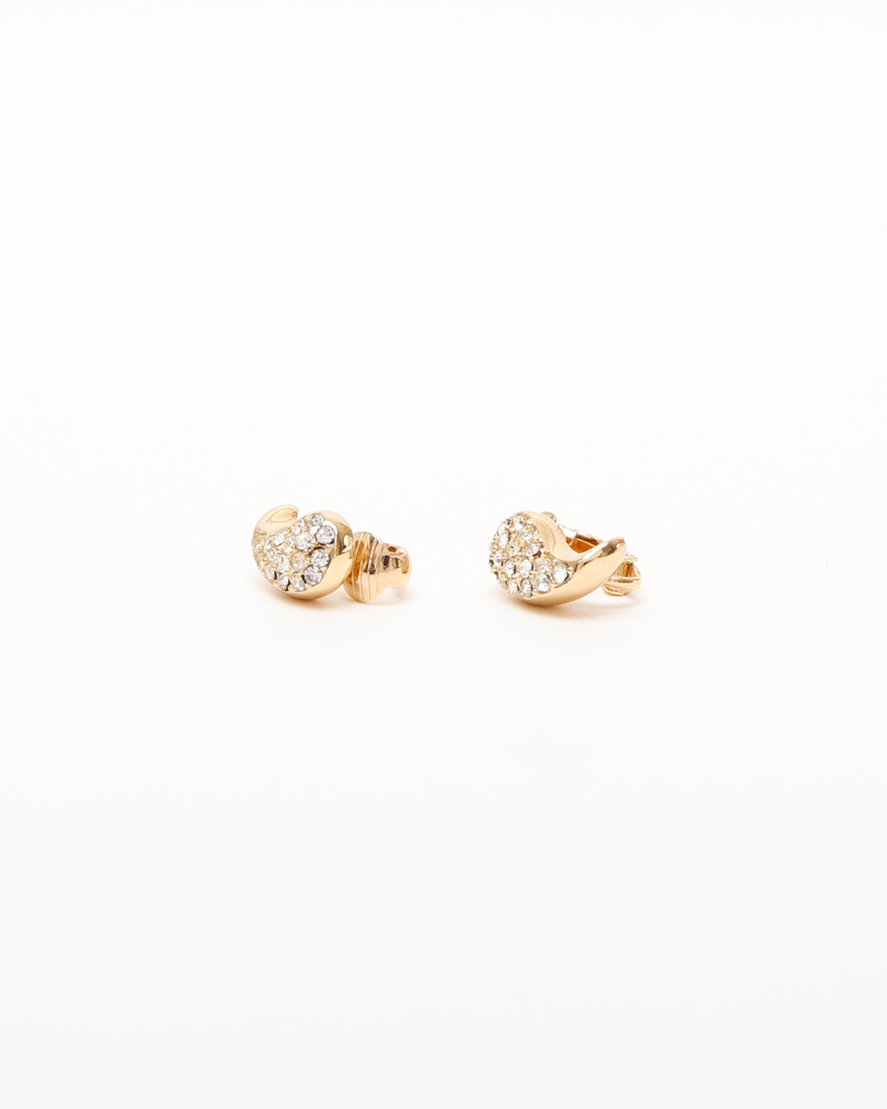 Christian Dior Rhinestone Clip-on Earrings