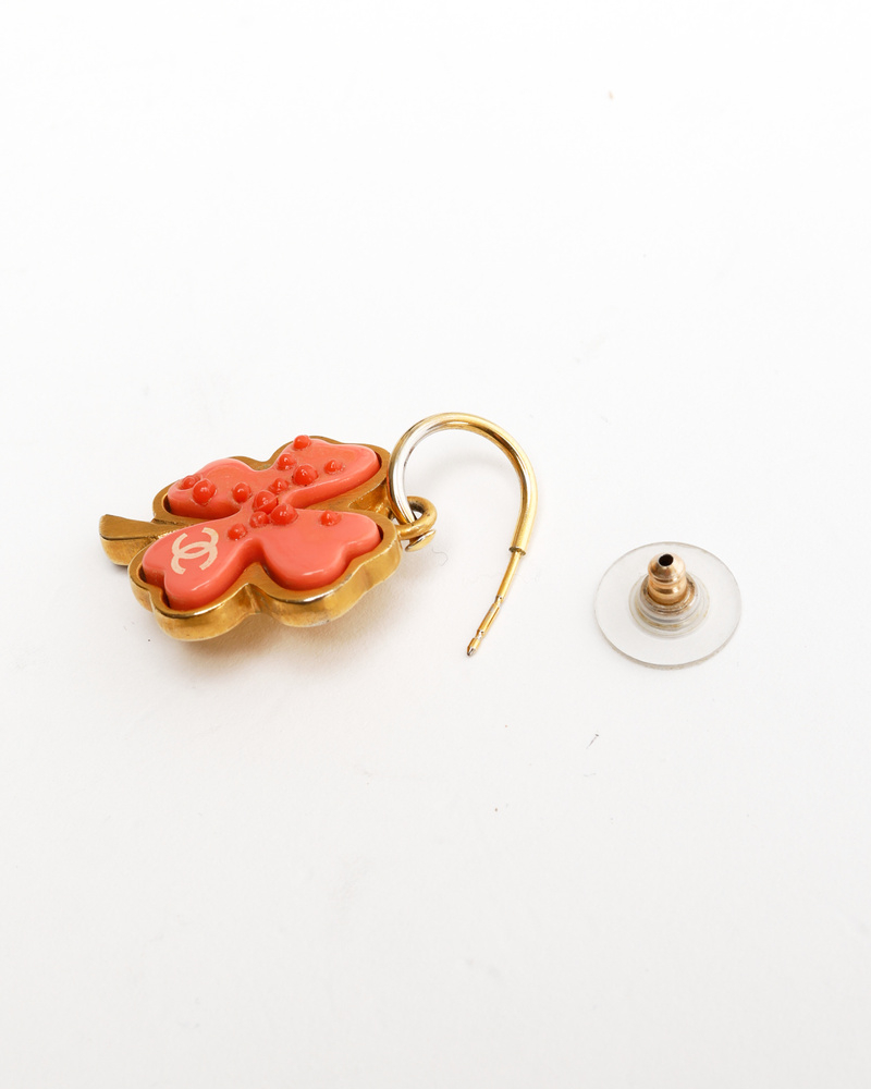 Chanel CC Clover Earrings