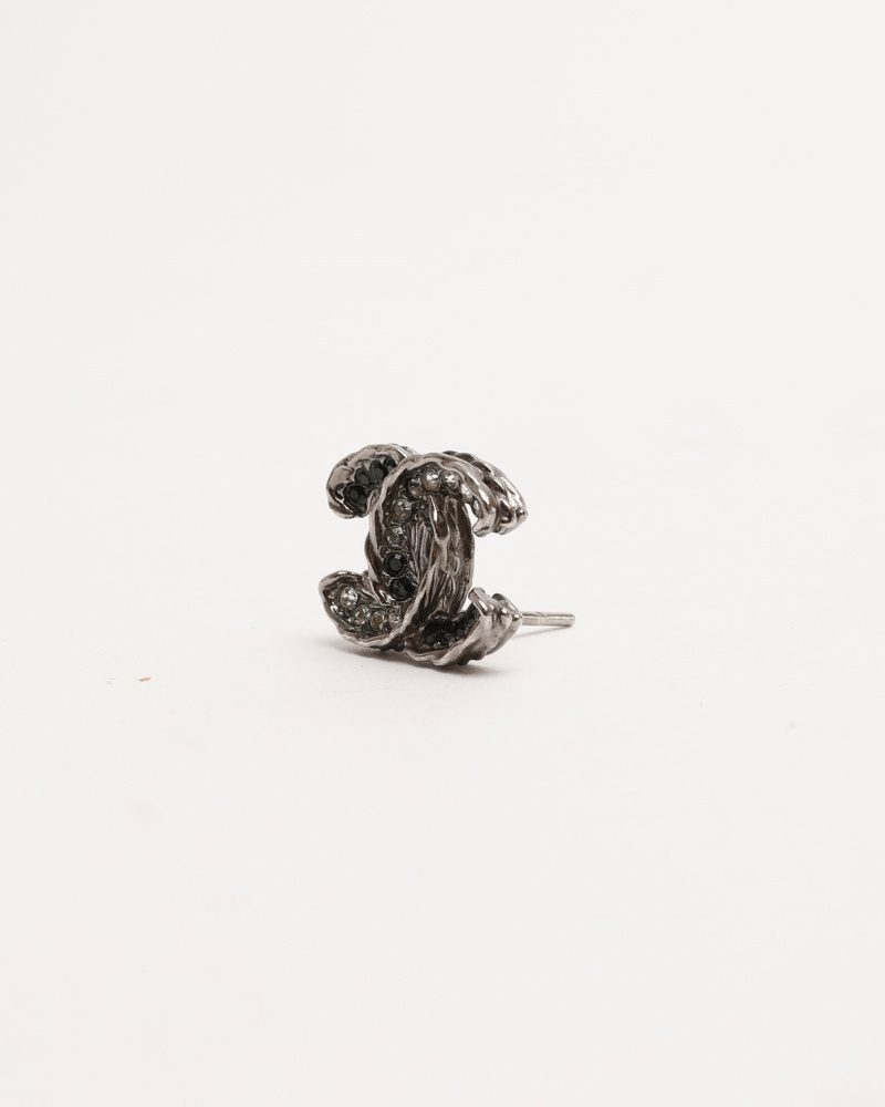 Chanel Coco Mark Rhinestone Earrings