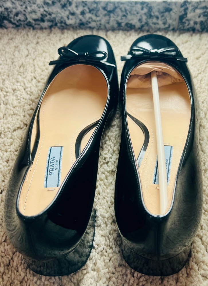 Prada Escarpins en cuir verni