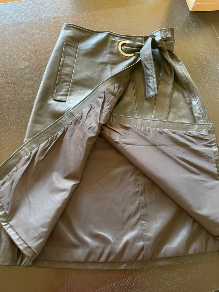 Whistles Wickelrock aus weichem Leder