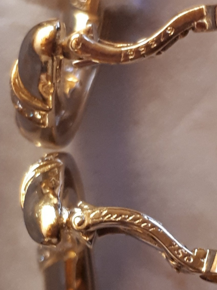 Cartier 18 ct gold hoop earrings
