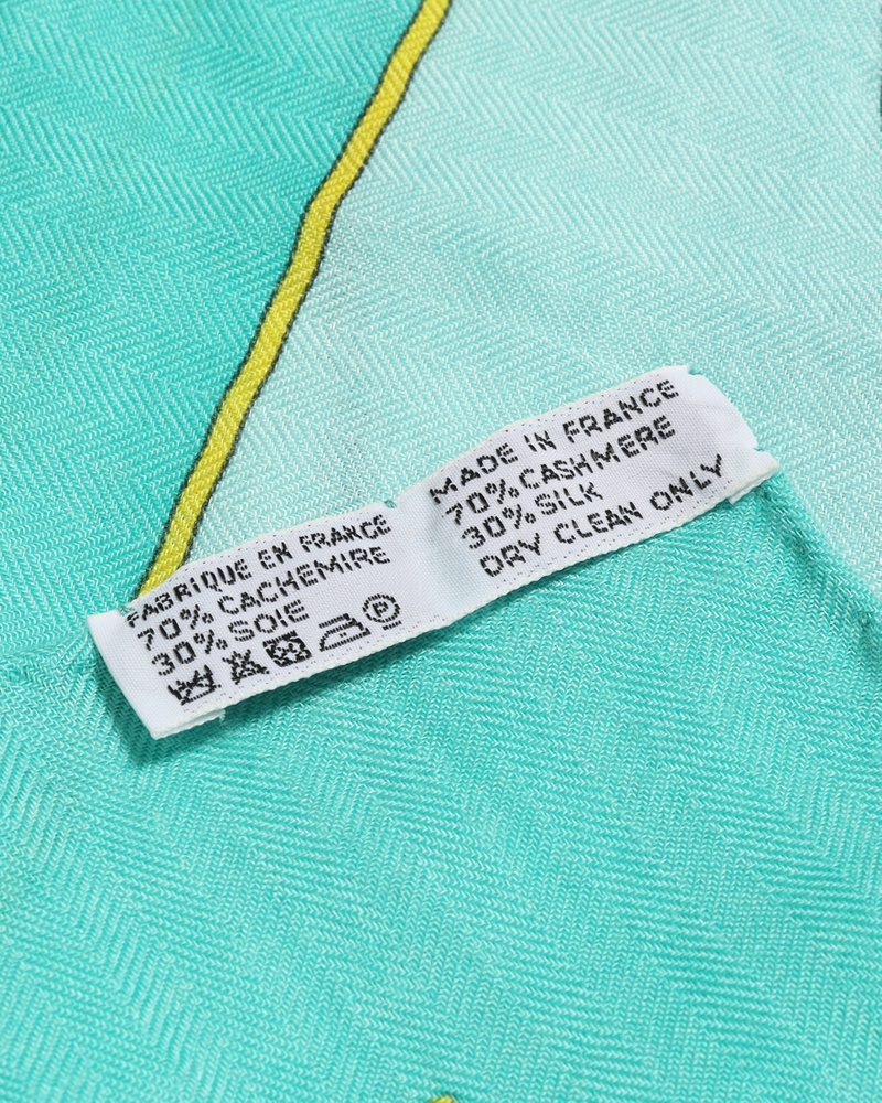 Hermès La Promexiade Matin Cashmere Silk Scarf